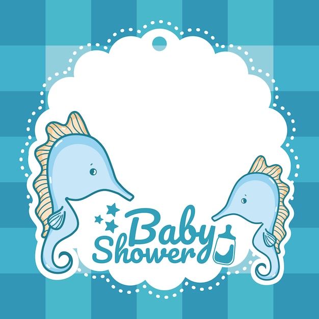 Baby shower uitnodigingskaart