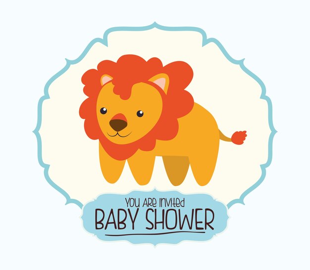 Baby shower uitnodigingskaart