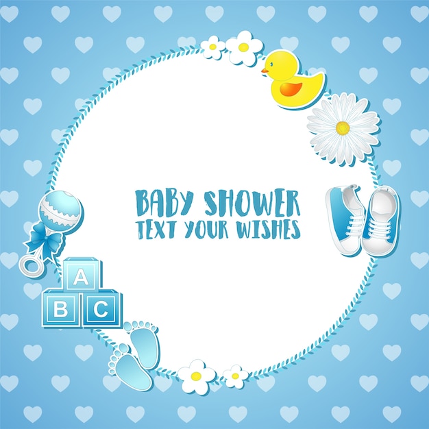 Baby shower uitnodigingskaart