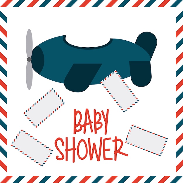 Baby showerontwerp, vector grafische illustratie eps10