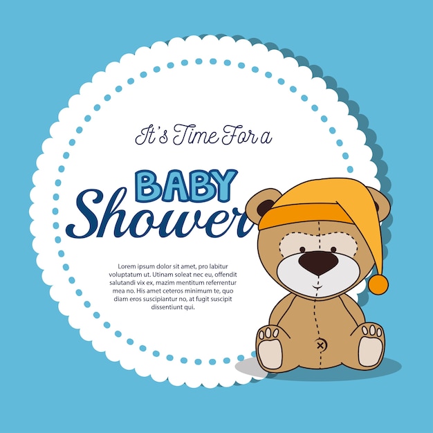 baby showeruitnodiging met leuk dier