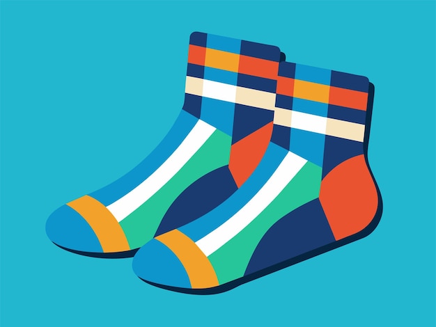 Vector baby socks vector illustration