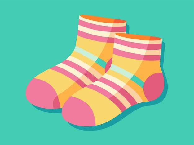 Vector baby socks vector illustration