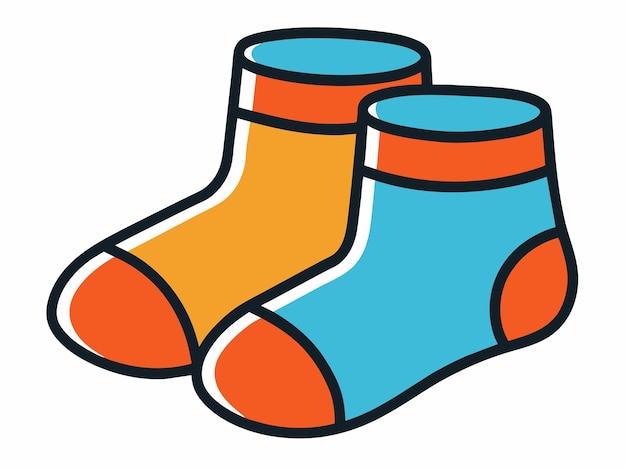 Vector baby socks vector illustration