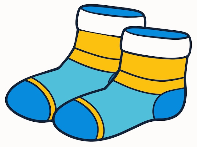 baby socks vector illustration