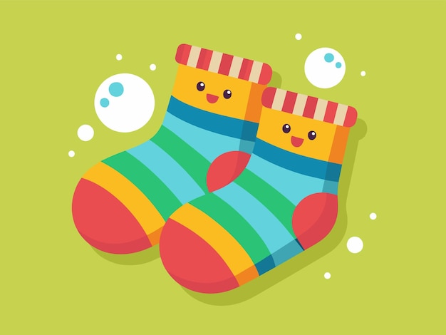 baby socks vector illustration
