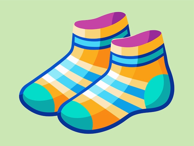 Vector baby socks vector illustration