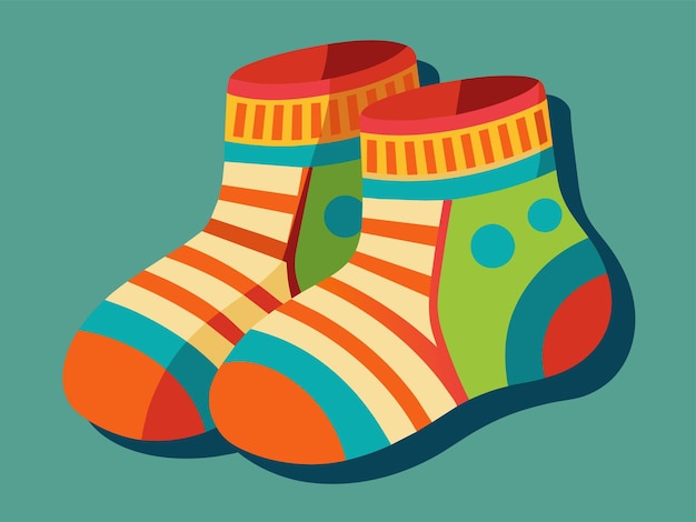 Vector baby socks vector illustration