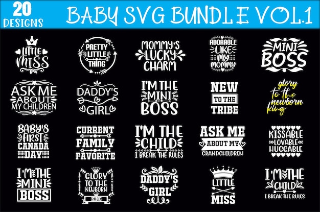 Baby svg bundle vol.1