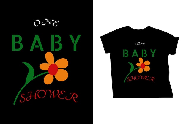 baby t-shirt ontwerp t-shirt sjabloon illustratie