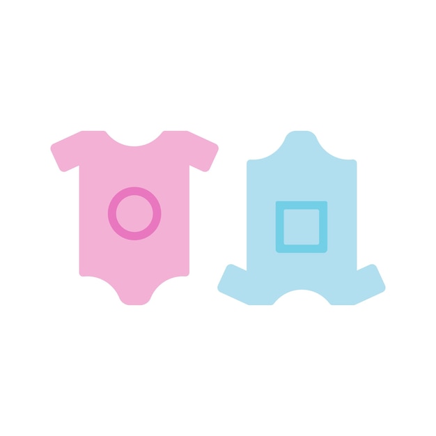 Baby t-shirts kleding vector geïsoleerde icon