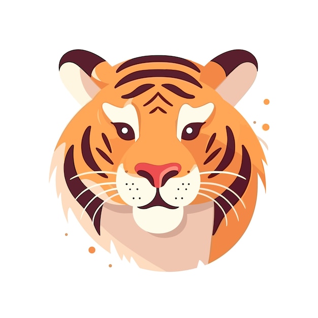 Vector baby tiger animal cute character for kids