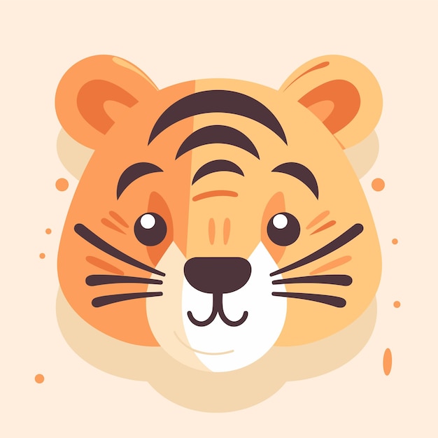 Vector baby tiger mascot