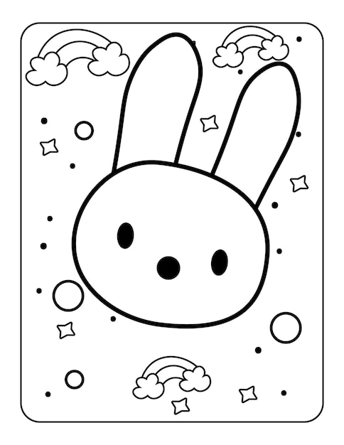 Baby toy coloring page easy illustration for coloring book