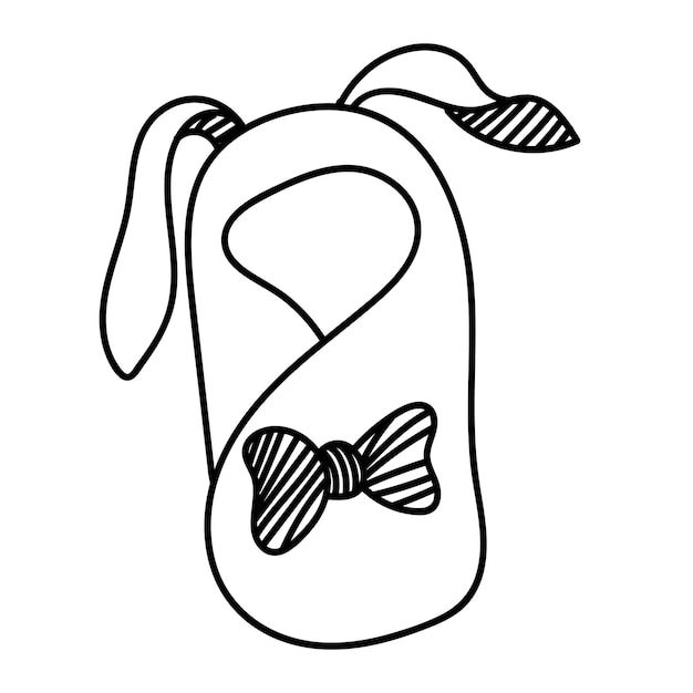 Baby toys and accessories doodle baby symbol illustration