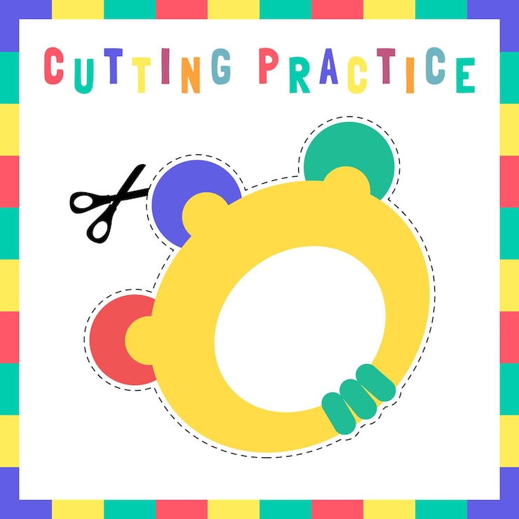 Vector baby toys cutting 10