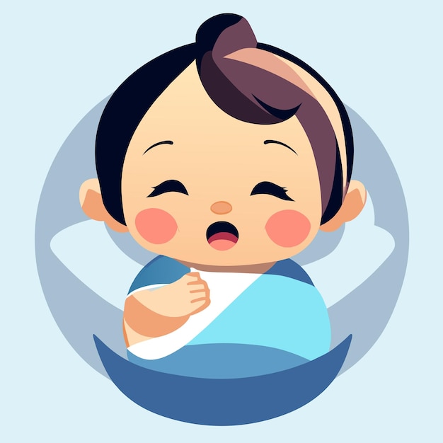 Vector baby vector illustration