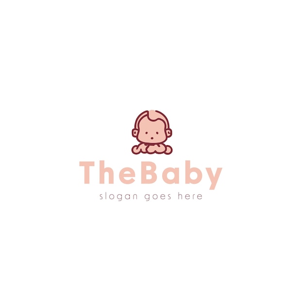 Vector baby vector logo design