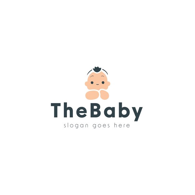 Vector baby vector logo design