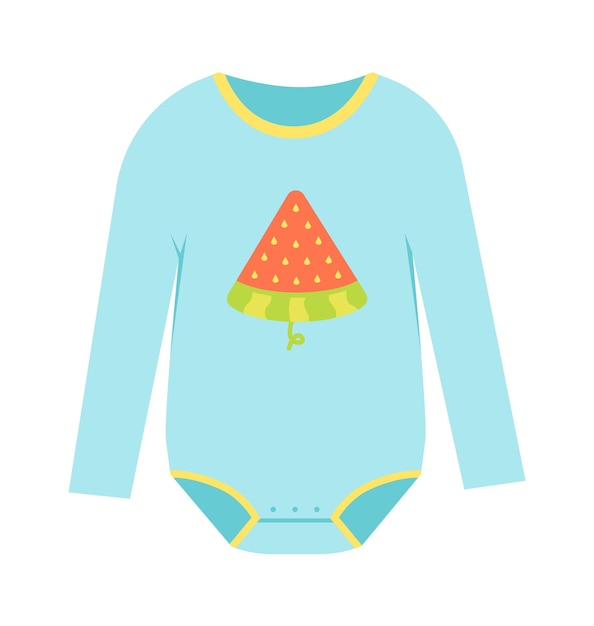 Baby watermeloen romper Vector illustratie