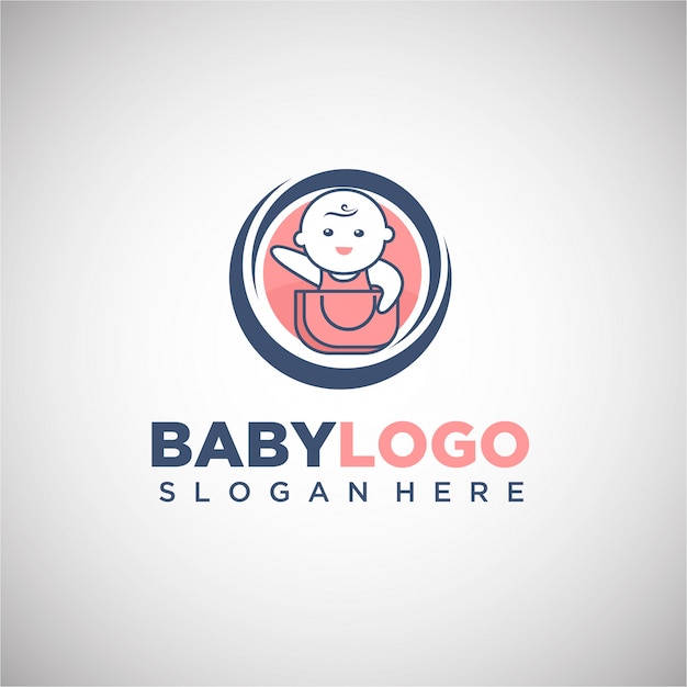 Baby winkel logo sjabloon