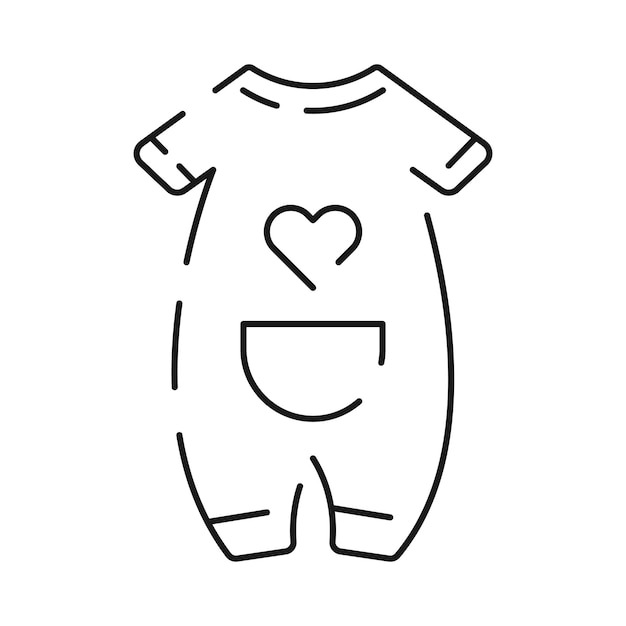 Babyshowerlijnpictogram inclusief de pictogrammen als babyballongeschenkdecoratiespeelgoed en party baby-rompertje