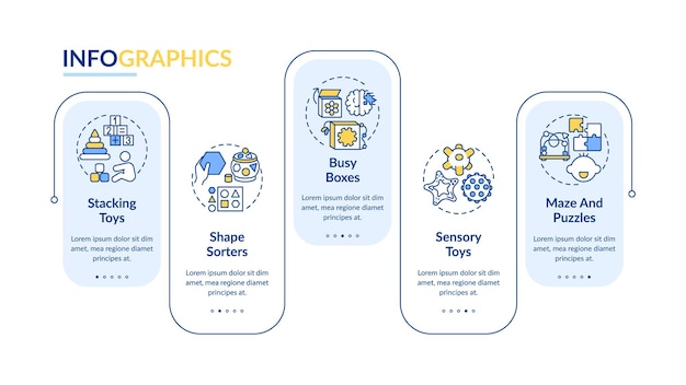 Babyspeelgoed infographic sjabloon