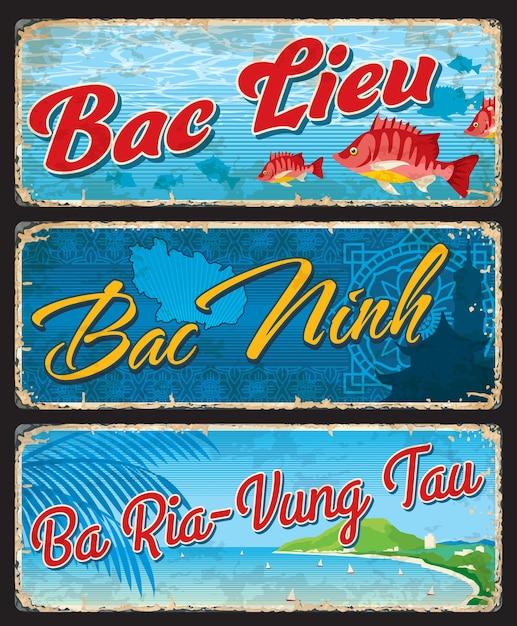 Bac Lieu Bac Ninh 및 Ba Ria Vung Tau 베트남