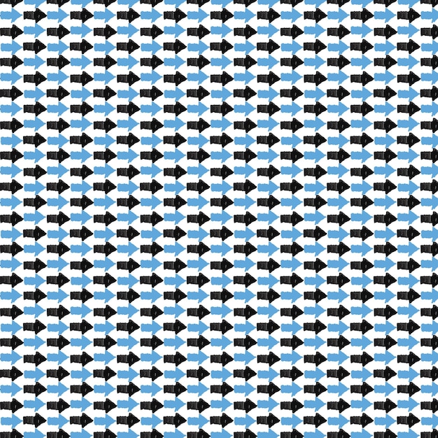 Back and blue arrow pattern