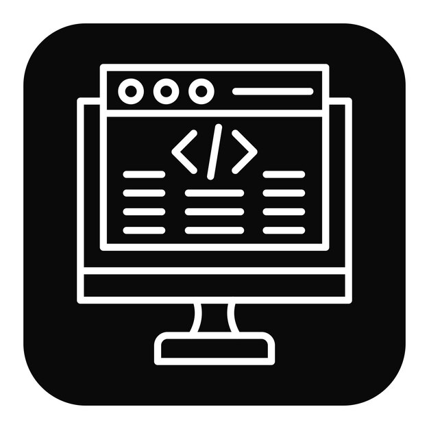 バックエンド開発ベクトルのアイコンをNo Codeアイコンセットに使用できます