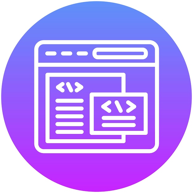 Back End Development vector icoontje illustratie van No Code icoonset