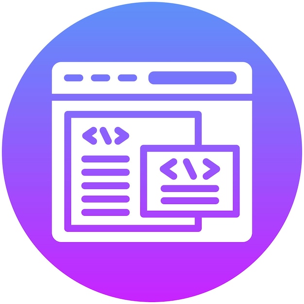 Back End Development vector icoontje illustratie van No Code icoonset