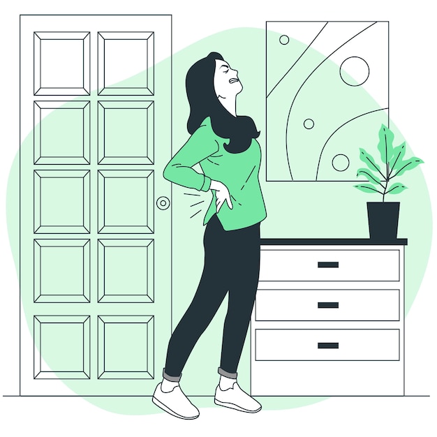 back pain concept illustration