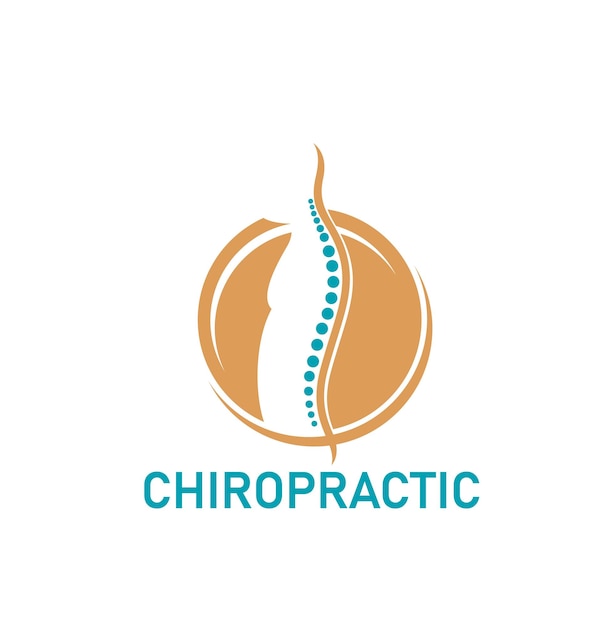 Back pain therapy chiropractic massage icon