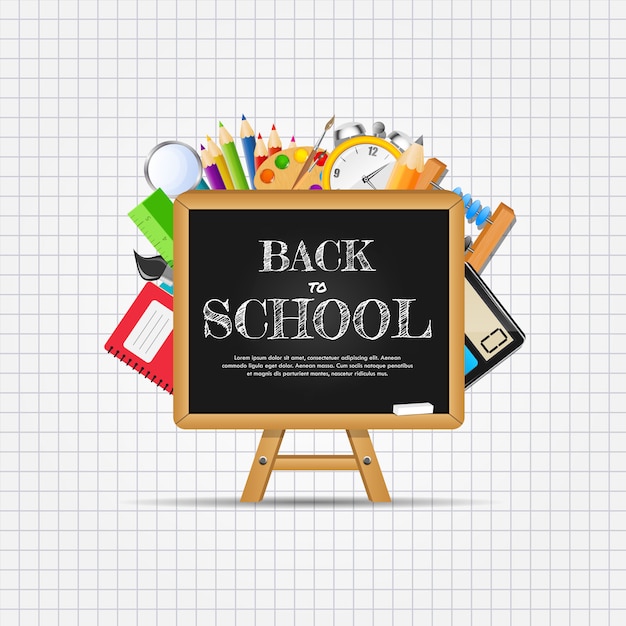 Back to School Abstract Background.  Illustratio