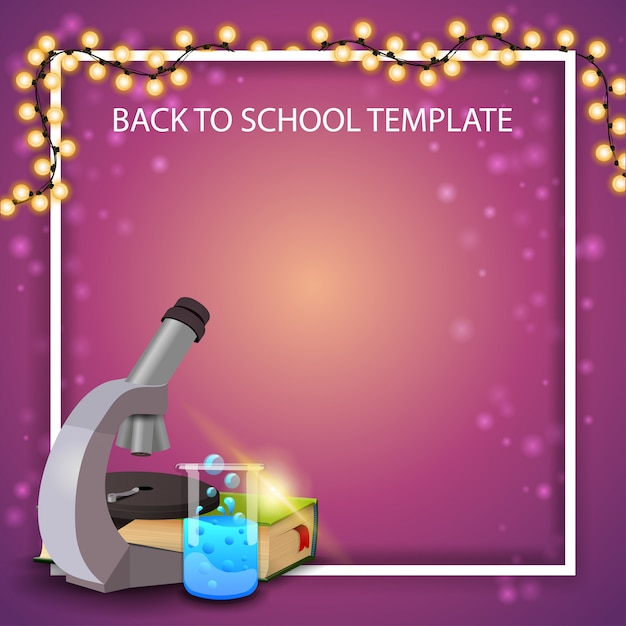 Back to school background frame