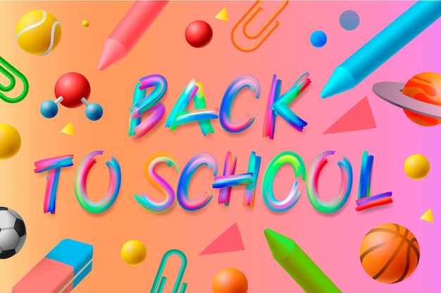 Vector back to school background vector image