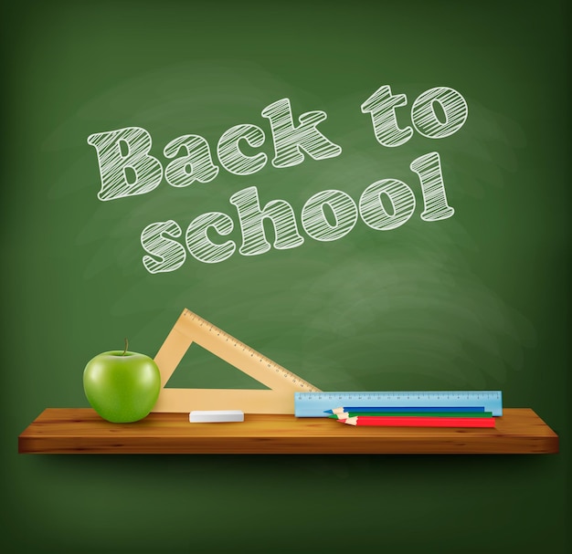 Back to school background. vector