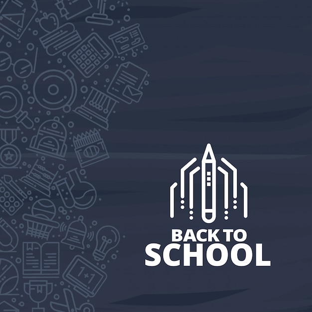 Vector back to school background