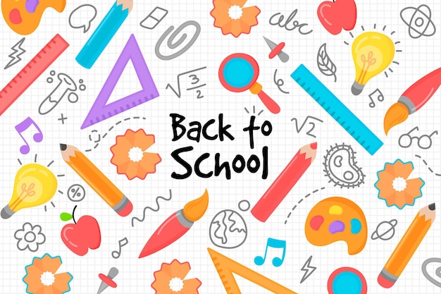 Vector back to school background