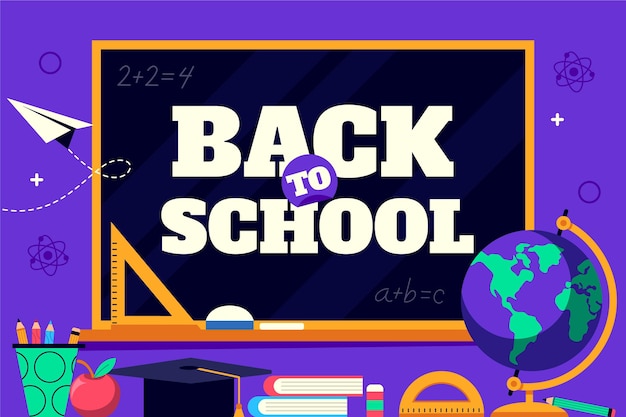 Vector back to school background