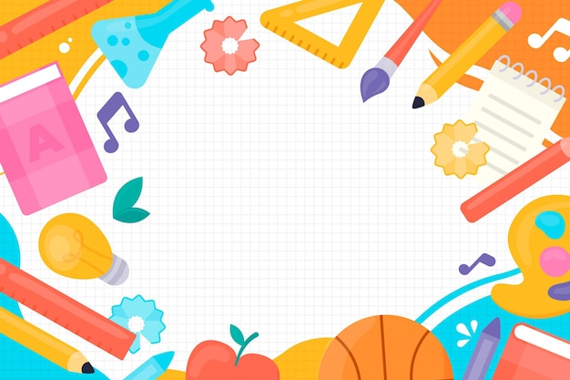 Premium Vector | Back to school background