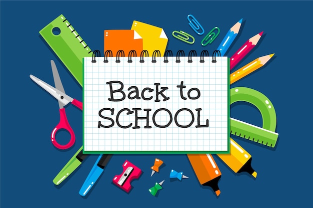 Vector back to school background