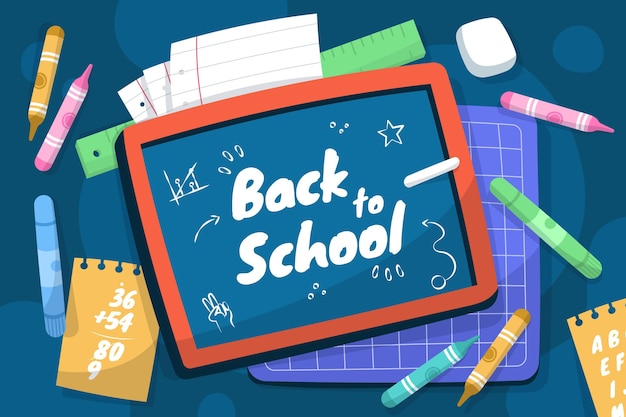 Vector back to school background