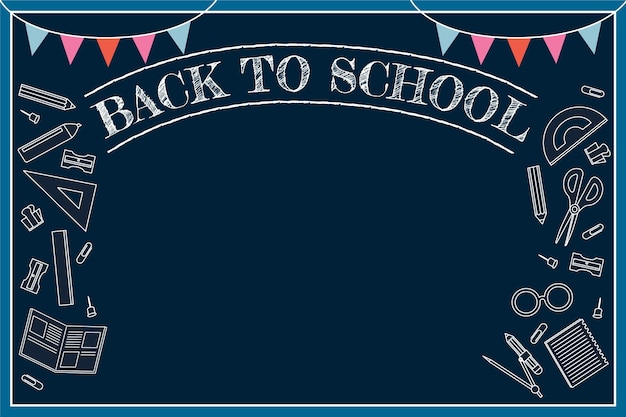 Vector back to school background