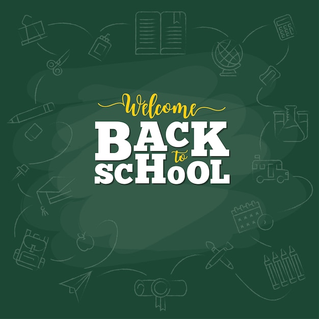 Vector back to school background