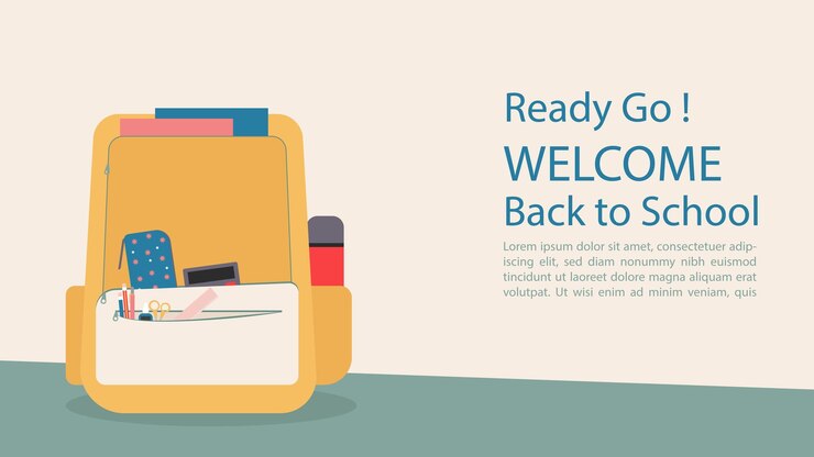 Vector back to school background