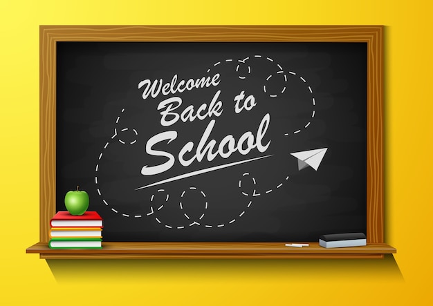 Vector back to school background