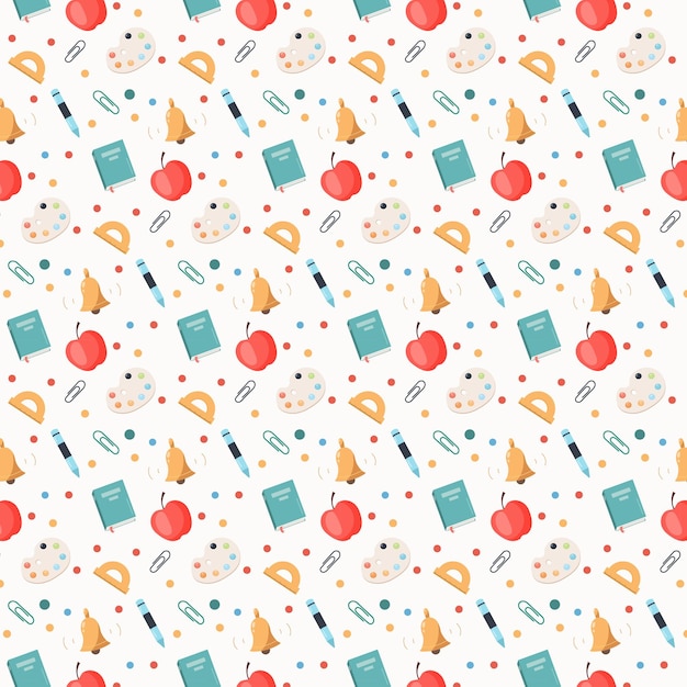 Vector back to school backgrounds patterns