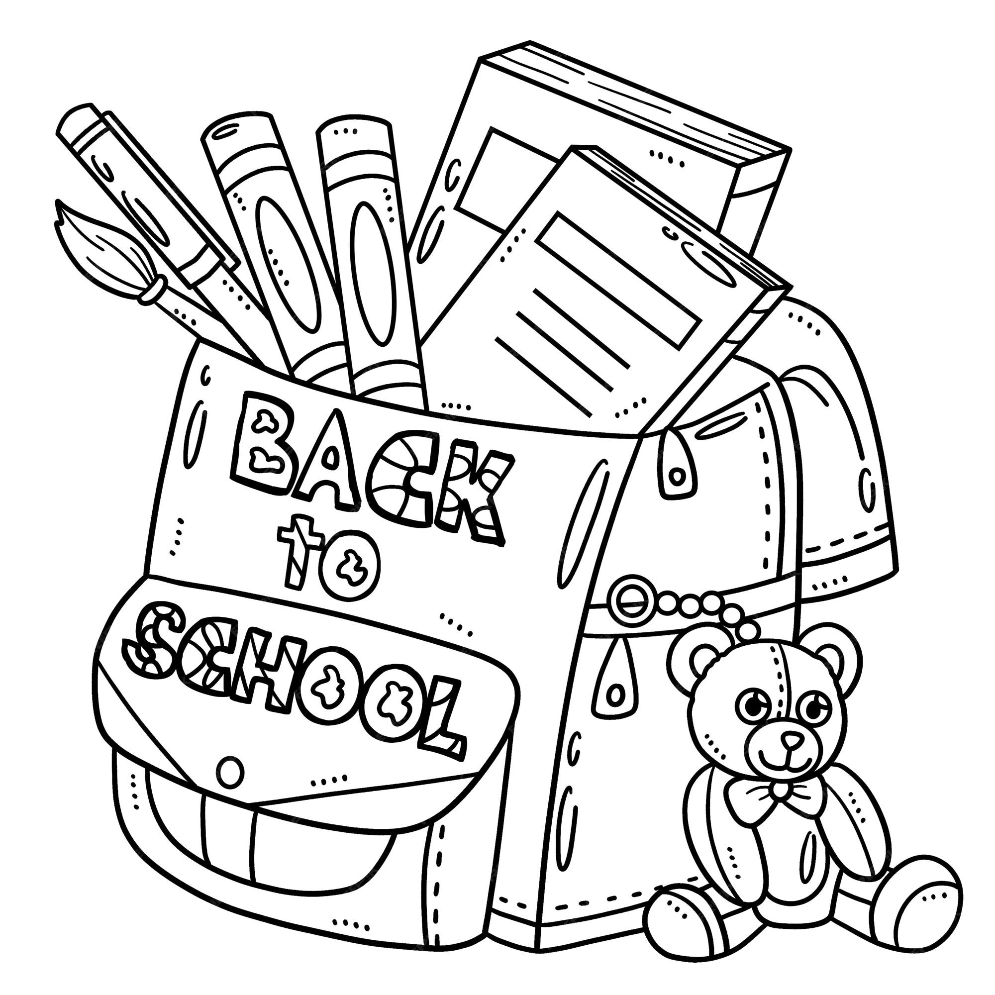 coloring pages school